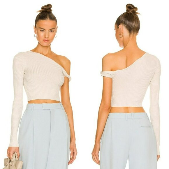 REVOLVE Sweaters - Song of Style Shae Sleeve Twist Sweater - Ivory